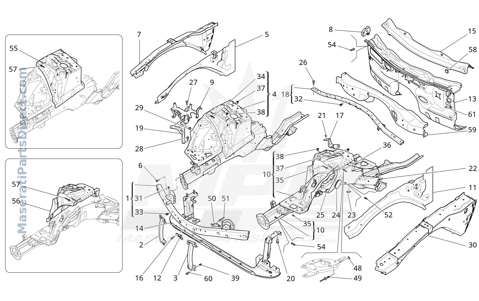09.03 - 3 - FRONT STRUCTURAL FRAMES AND SHEET PANELS Diagram