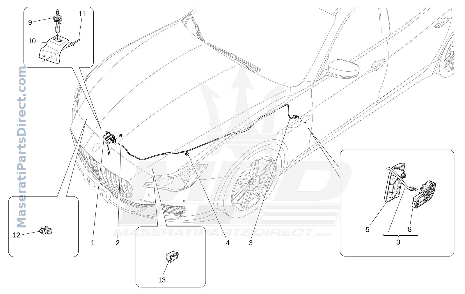 09.23 - 2 - FRONT LID OPENING BUTTON Diagram
