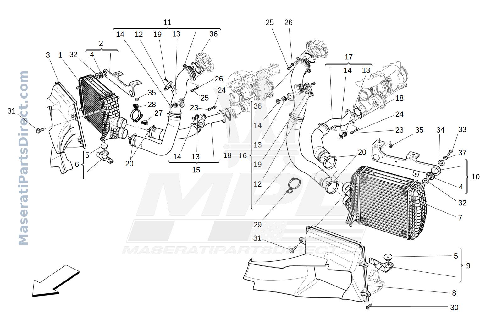 01.32 - 1 - INTERCOOLER SYSTEM Diagram