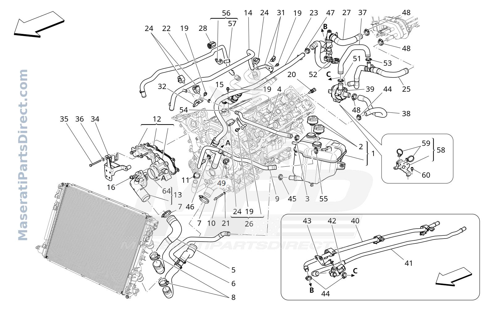 01.71 - 6 - COOLING SYSTEM: NOURICE AND LINES Diagram