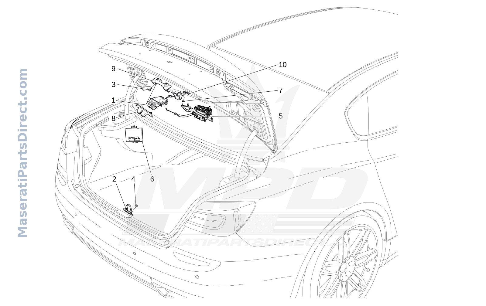 09.24 - 2 - REAR LID OPENING CONTROL Diagram