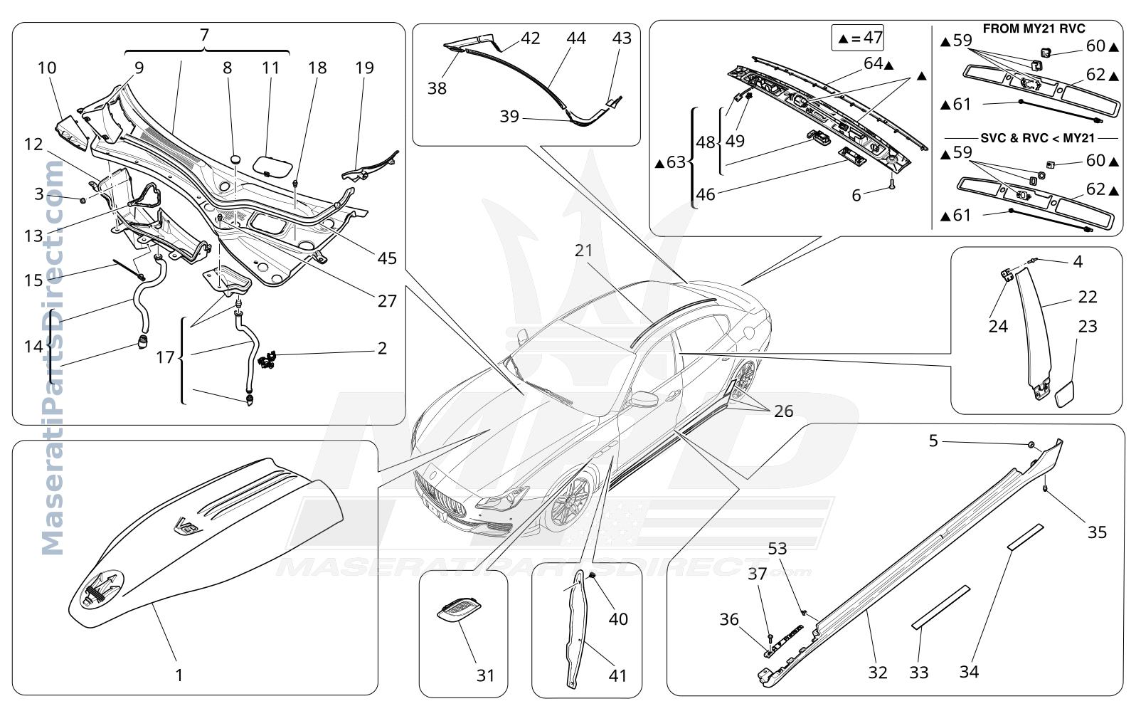 09.15 - 3 - SHIELDS, TRIMS AND COVERING PANELS Diagram