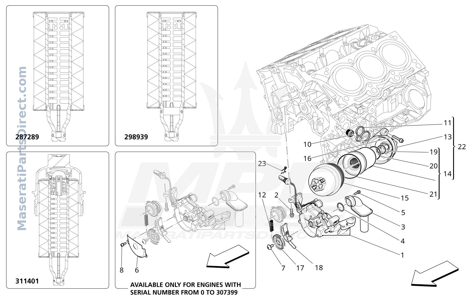 01.61 - 3 - LUBRICATION SYSTEM: PUMP AND FILTER Diagram