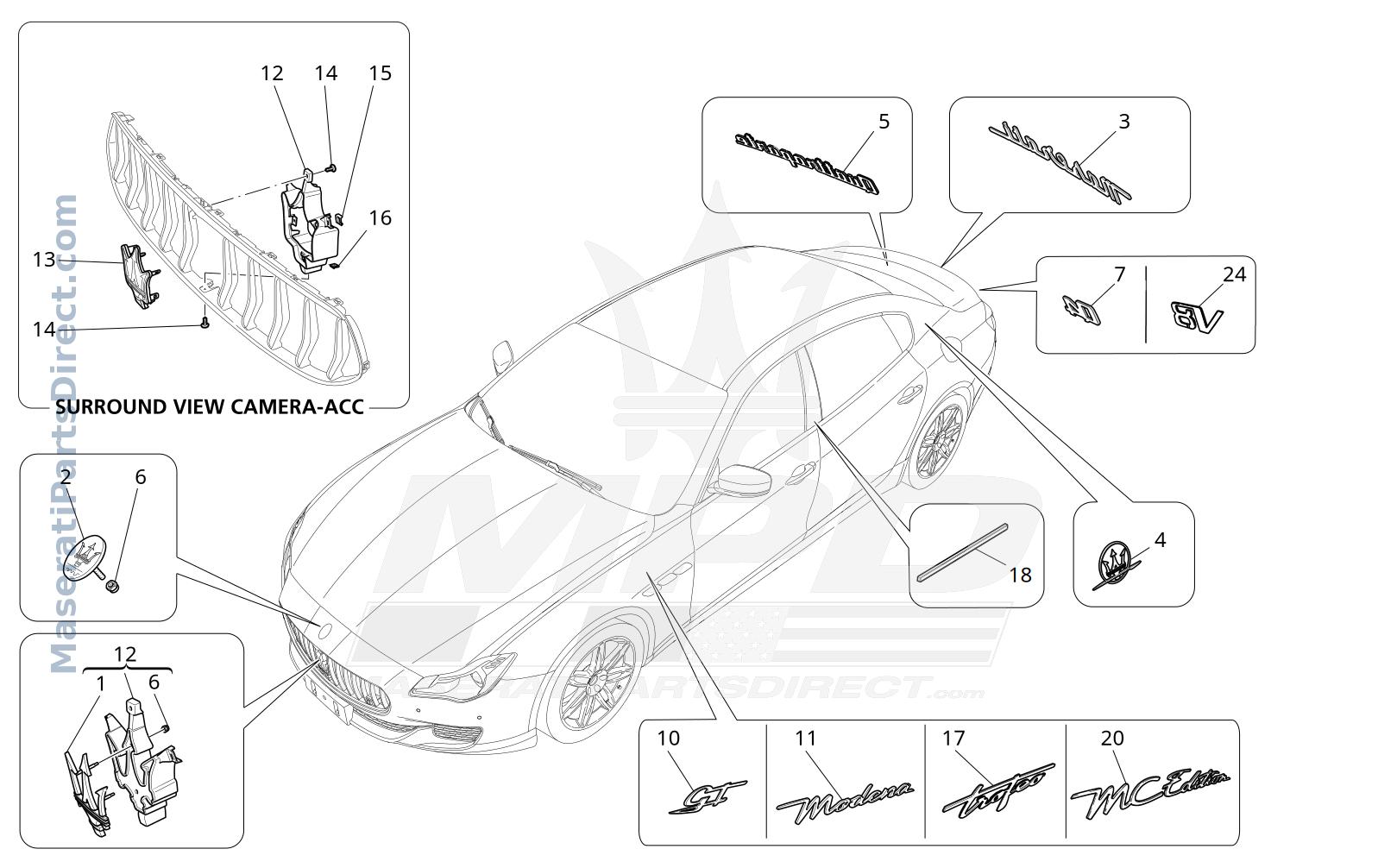 09.16 - 4 - TRIMS, BRANDS AND SYMBOLS Diagram