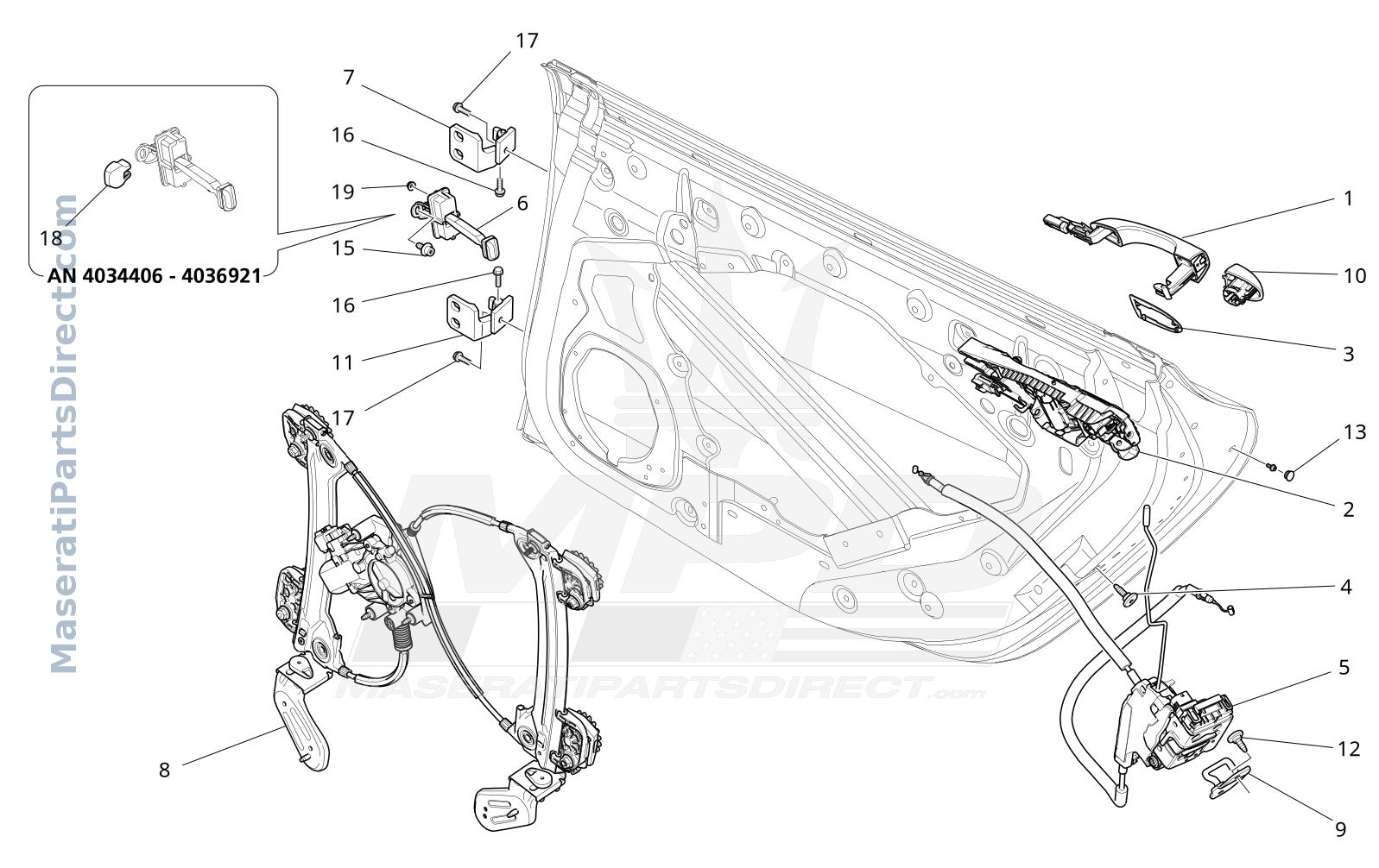 09.33 - 2 - REAR DOORS: MECHANISMS Diagram