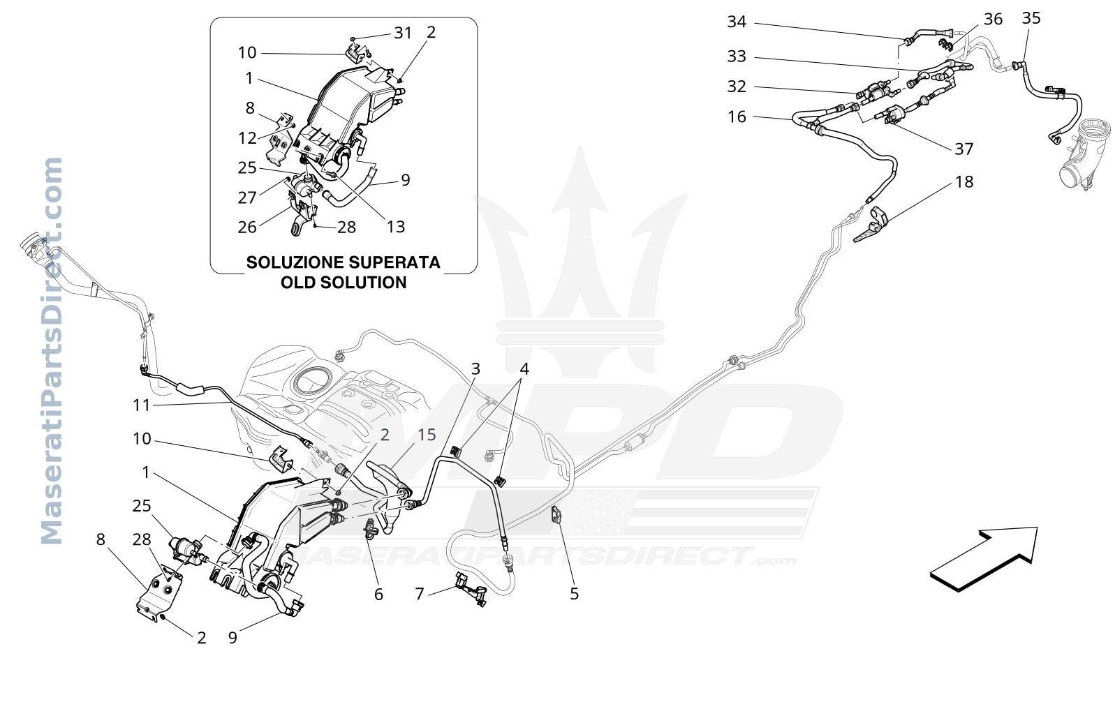 01.44 - 11 - FUEL VAPOUR RECIRCULATION SYSTEM Diagram