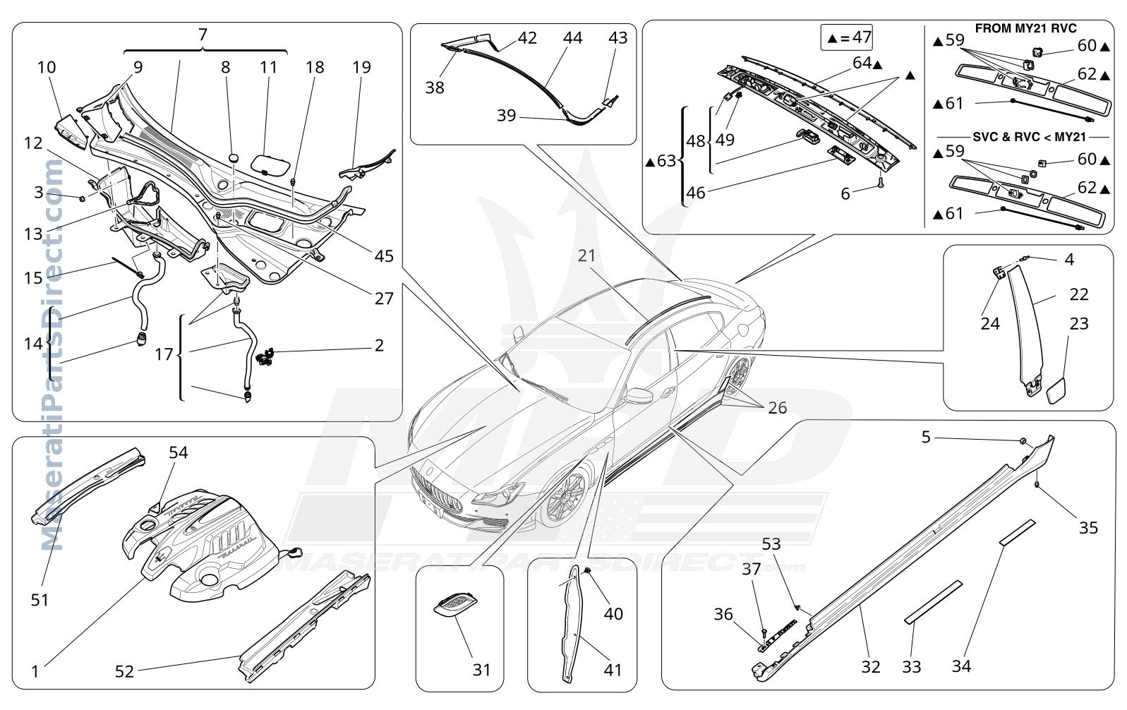 09.15 - 1 - SHIELDS, TRIMS AND COVERING PANELS Diagram